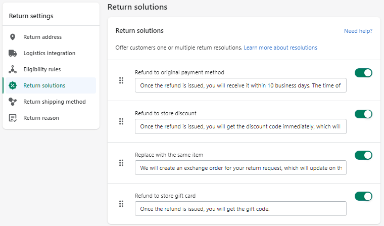 parcelpanel-return-solutions-settings