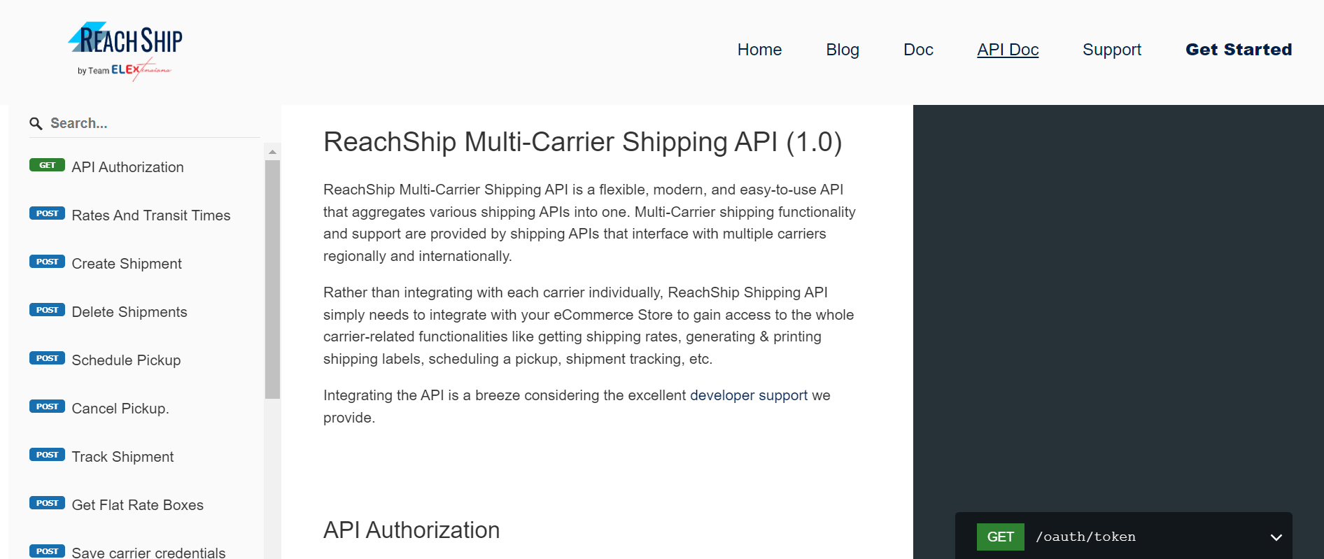 reachship-shipping-api